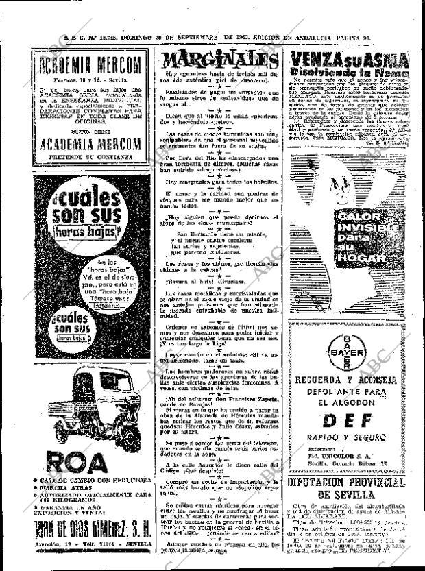 ABC SEVILLA 29-09-1963 página 90