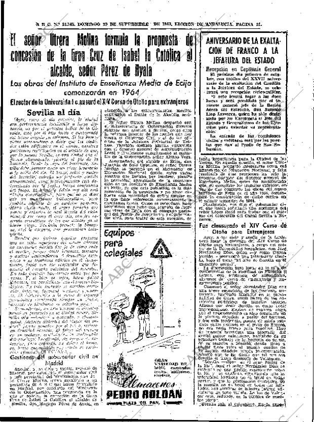ABC SEVILLA 29-09-1963 página 91