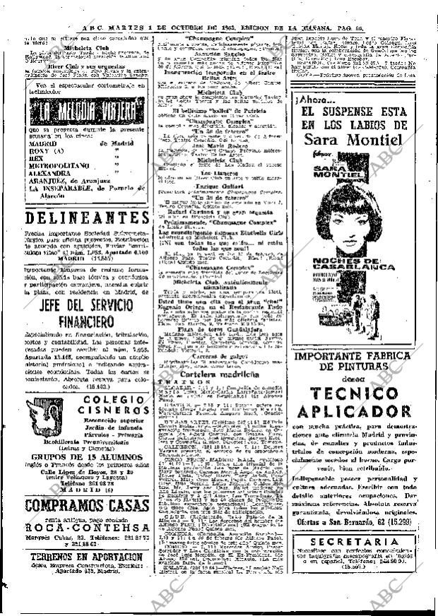 ABC MADRID 01-10-1963 página 66