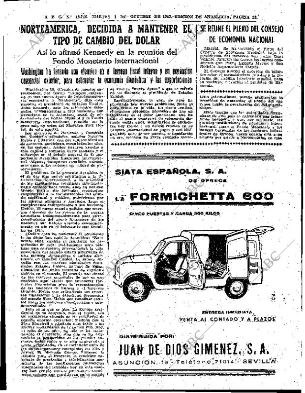 ABC SEVILLA 01-10-1963 página 19
