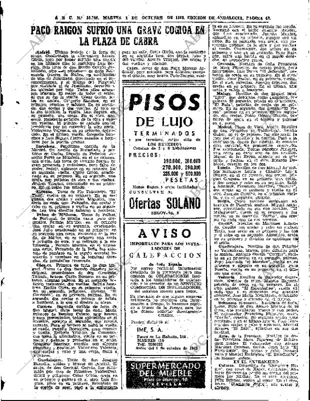 ABC SEVILLA 01-10-1963 página 49