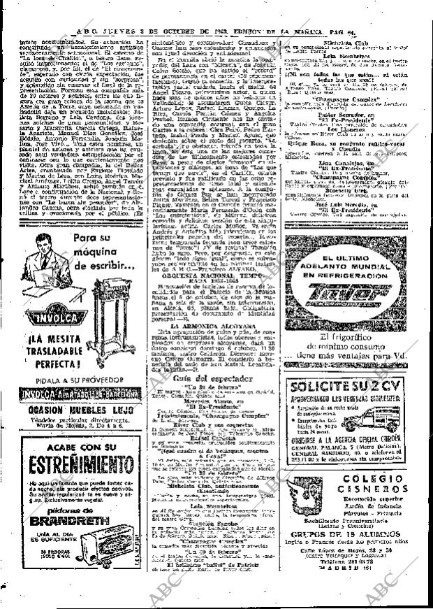 ABC MADRID 03-10-1963 página 64