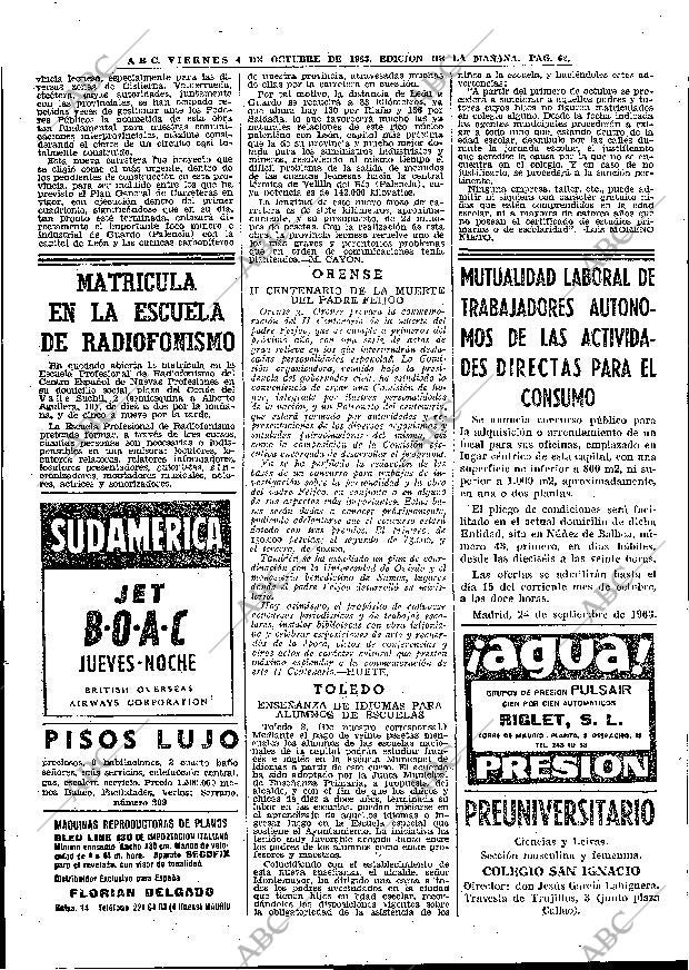 ABC MADRID 04-10-1963 página 62