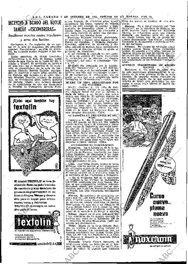 ABC MADRID 05-10-1963 página 64