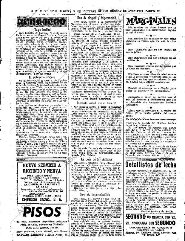 ABC SEVILLA 08-10-1963 página 31