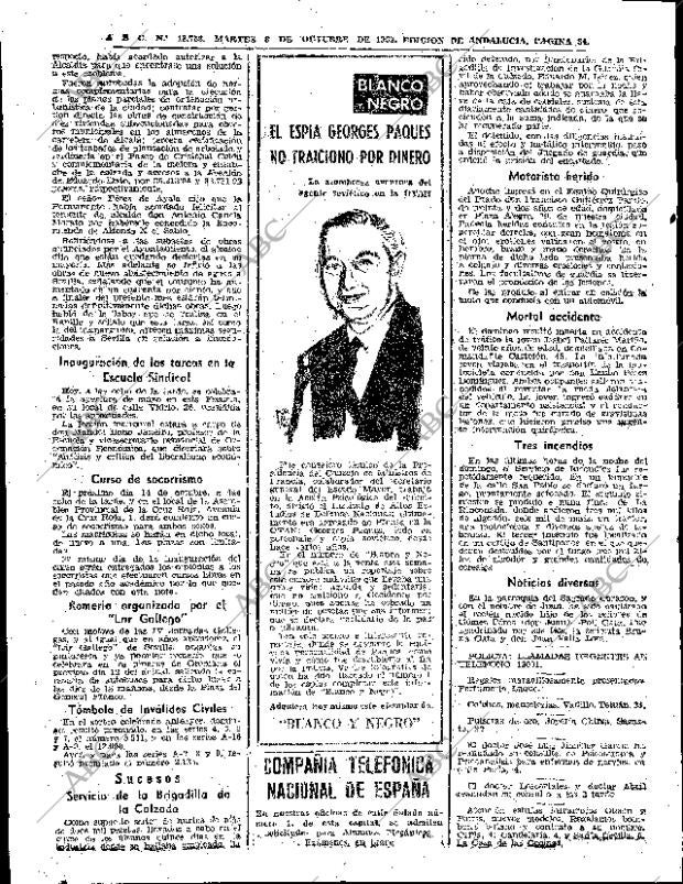ABC SEVILLA 08-10-1963 página 34