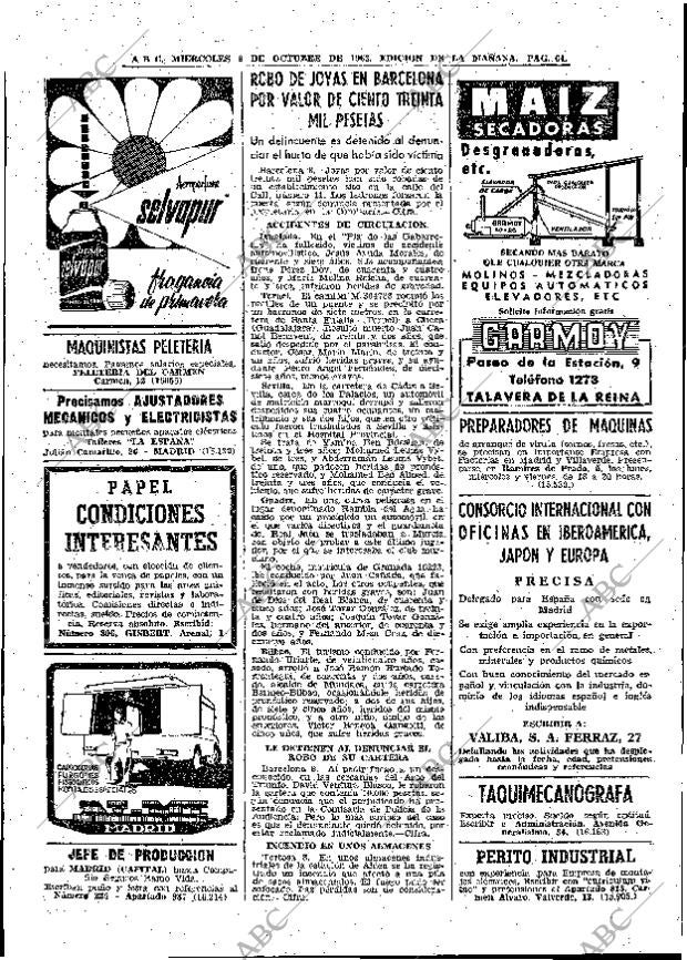 ABC MADRID 09-10-1963 página 64