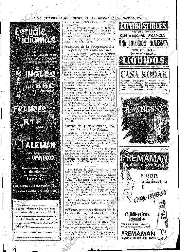 ABC MADRID 10-10-1963 página 46