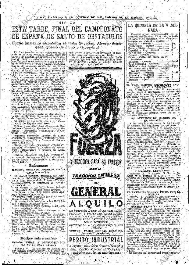 ABC MADRID 12-10-1963 página 77
