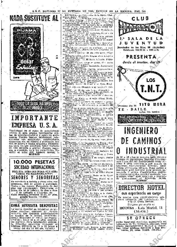 ABC MADRID 13-10-1963 página 110