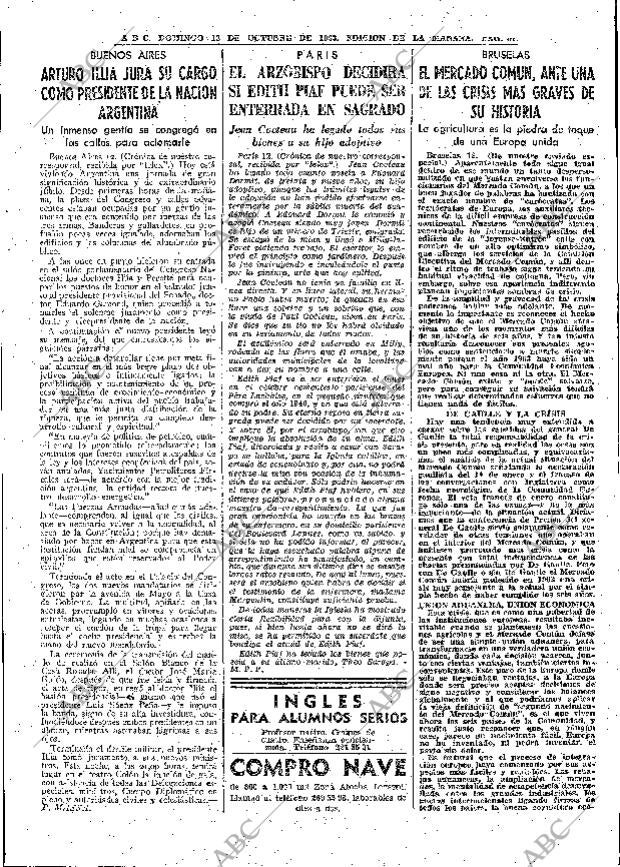 ABC MADRID 13-10-1963 página 81