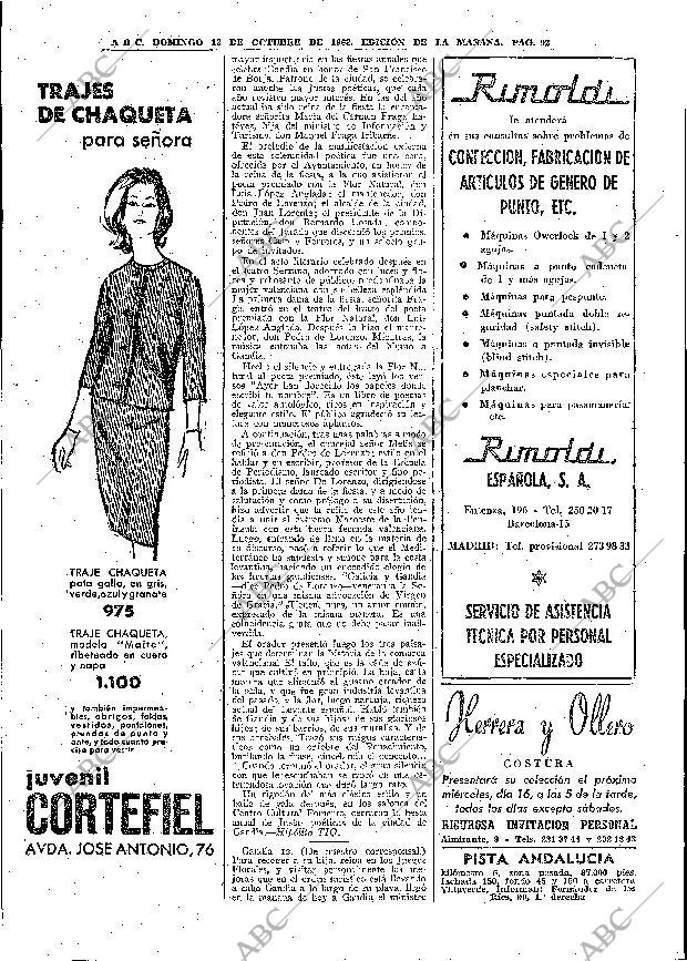 ABC MADRID 13-10-1963 página 92