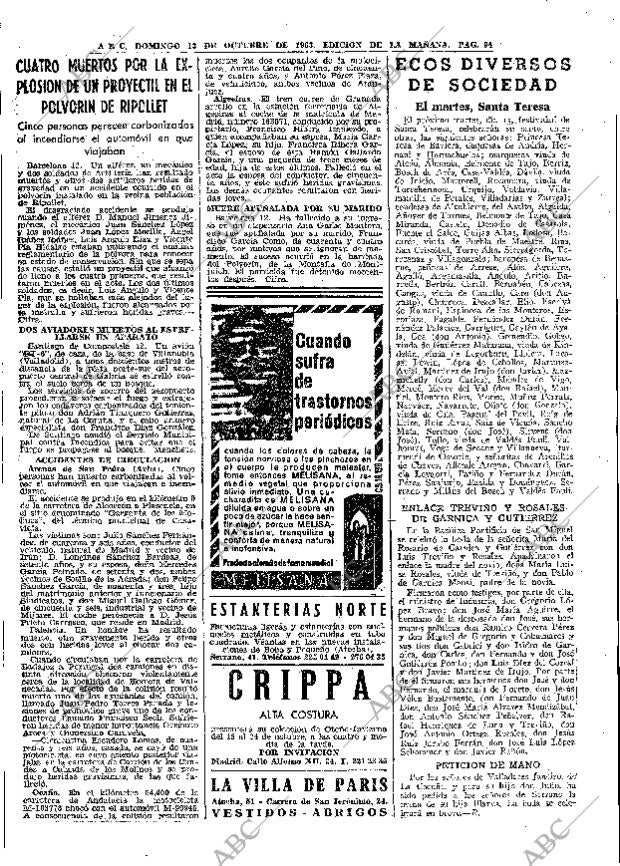 ABC MADRID 13-10-1963 página 94