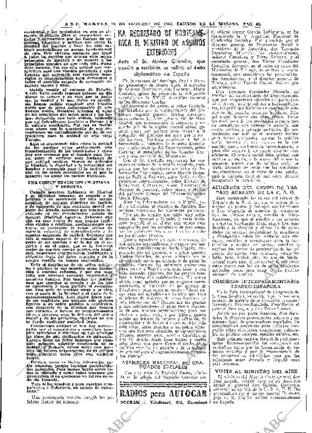 ABC MADRID 15-10-1963 página 42