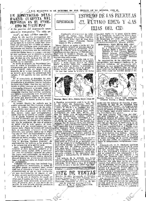 ABC MADRID 15-10-1963 página 65