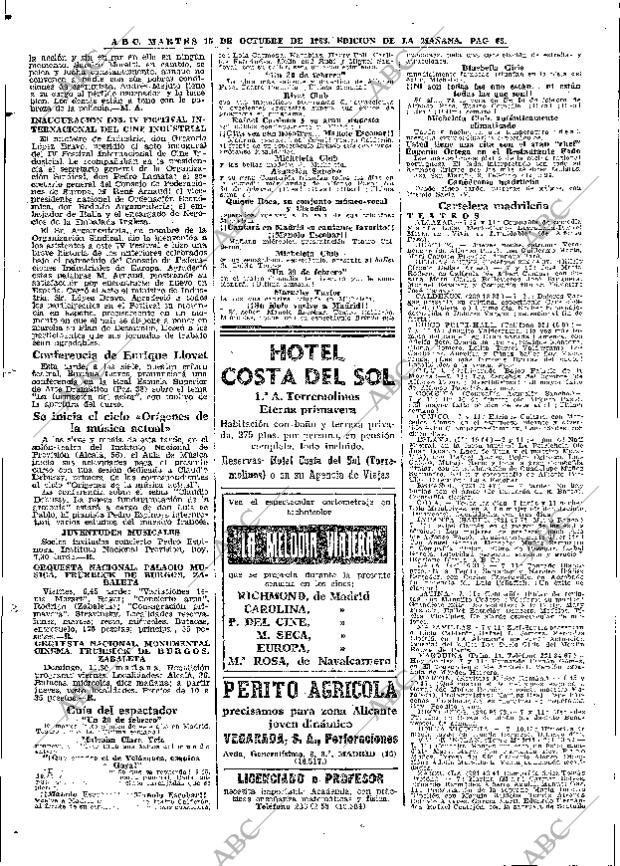 ABC MADRID 15-10-1963 página 66