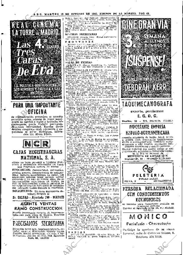 ABC MADRID 15-10-1963 página 68