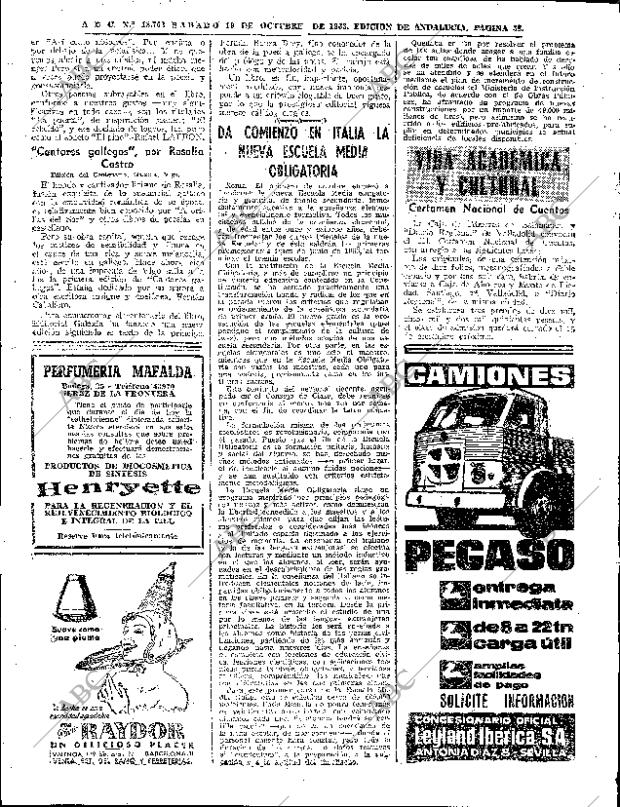 ABC SEVILLA 19-10-1963 página 38