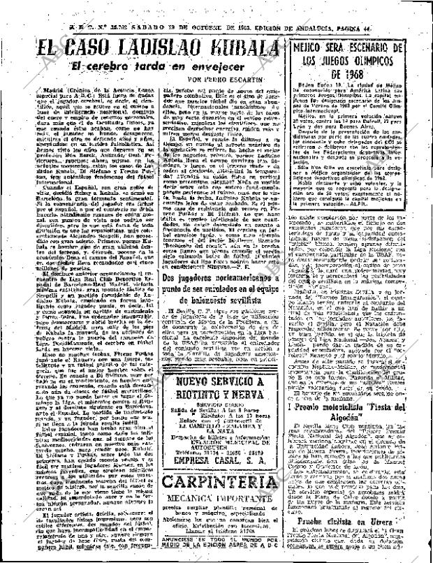ABC SEVILLA 19-10-1963 página 44