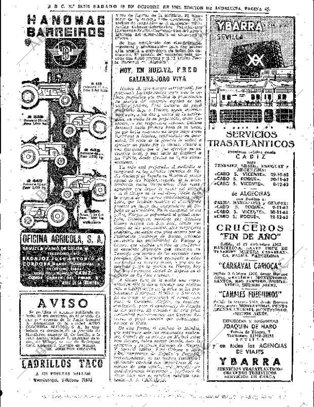 ABC SEVILLA 19-10-1963 página 45