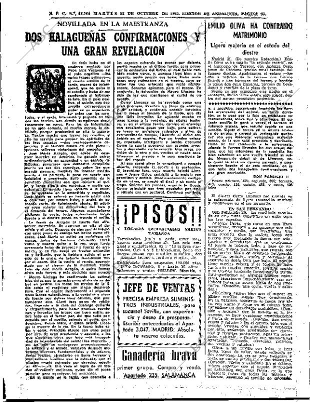 ABC SEVILLA 22-10-1963 página 35