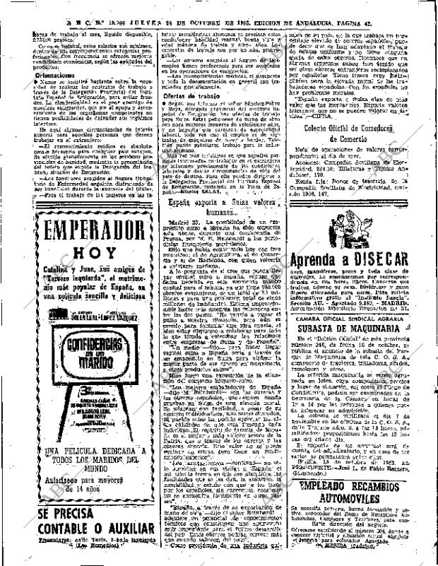 ABC SEVILLA 24-10-1963 página 42