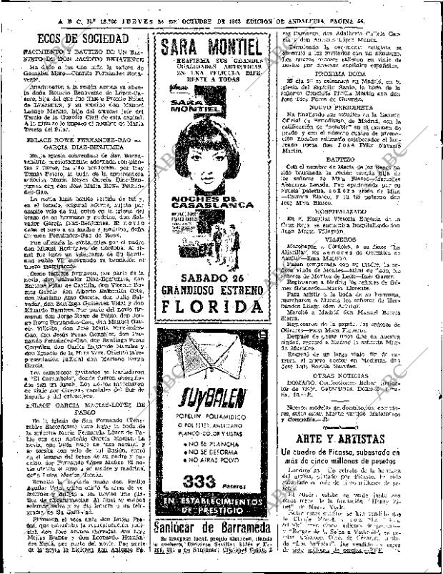 ABC SEVILLA 24-10-1963 página 54