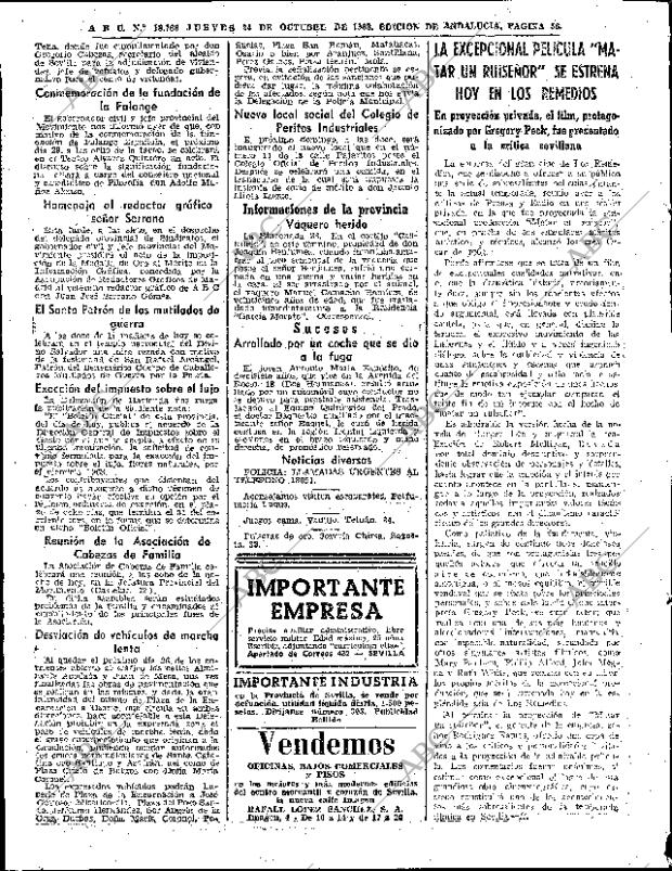 ABC SEVILLA 24-10-1963 página 56
