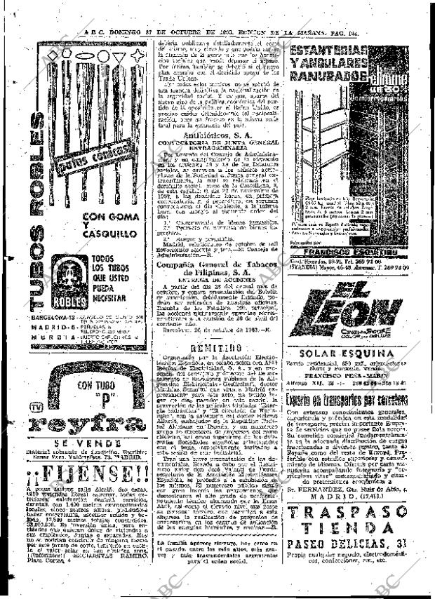 ABC MADRID 27-10-1963 página 104