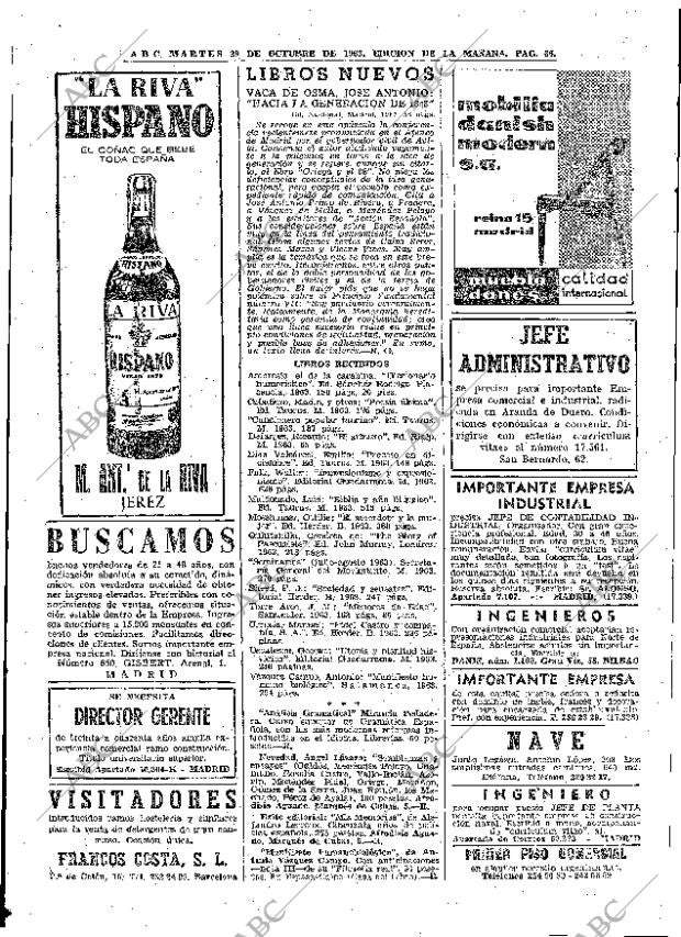 ABC MADRID 29-10-1963 página 66