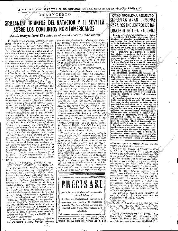 ABC SEVILLA 29-10-1963 página 42