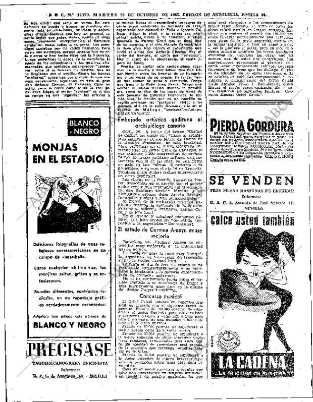 ABC SEVILLA 29-10-1963 página 44