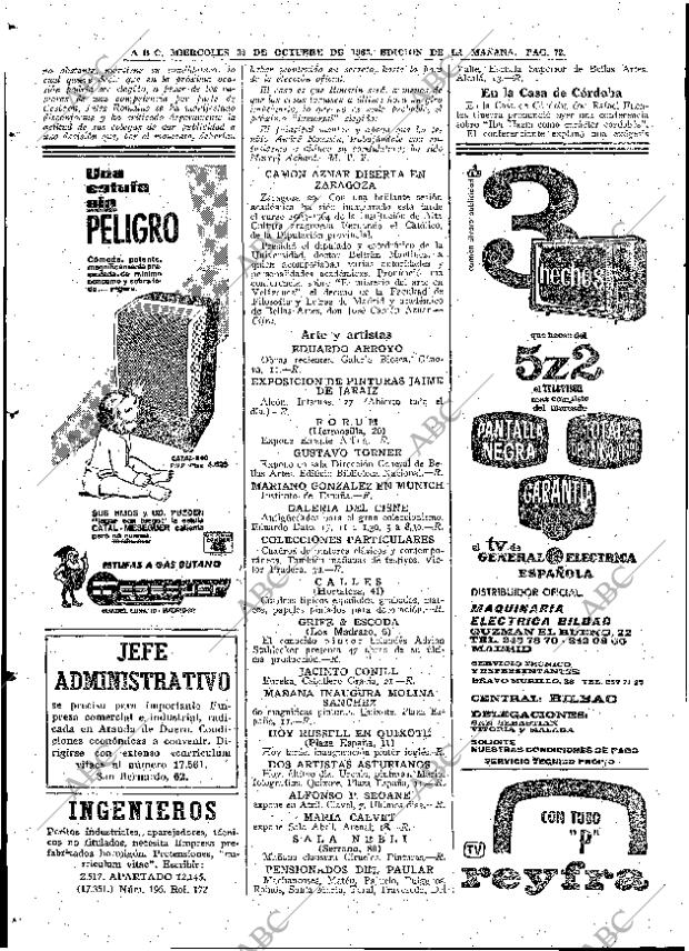 ABC MADRID 30-10-1963 página 72