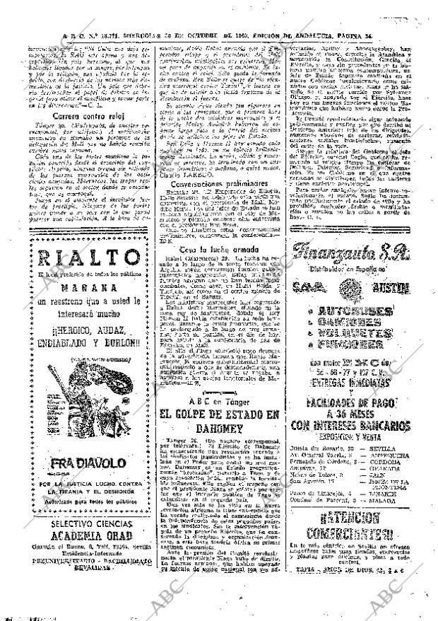 ABC SEVILLA 30-10-1963 página 34