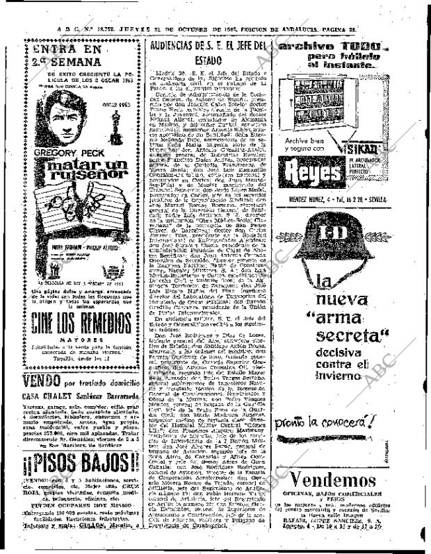 ABC SEVILLA 31-10-1963 página 38