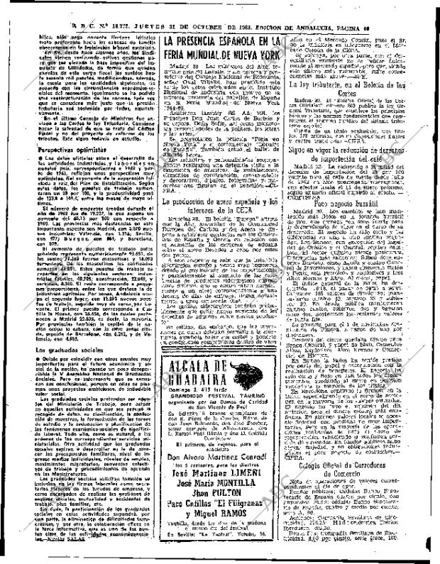ABC SEVILLA 31-10-1963 página 40