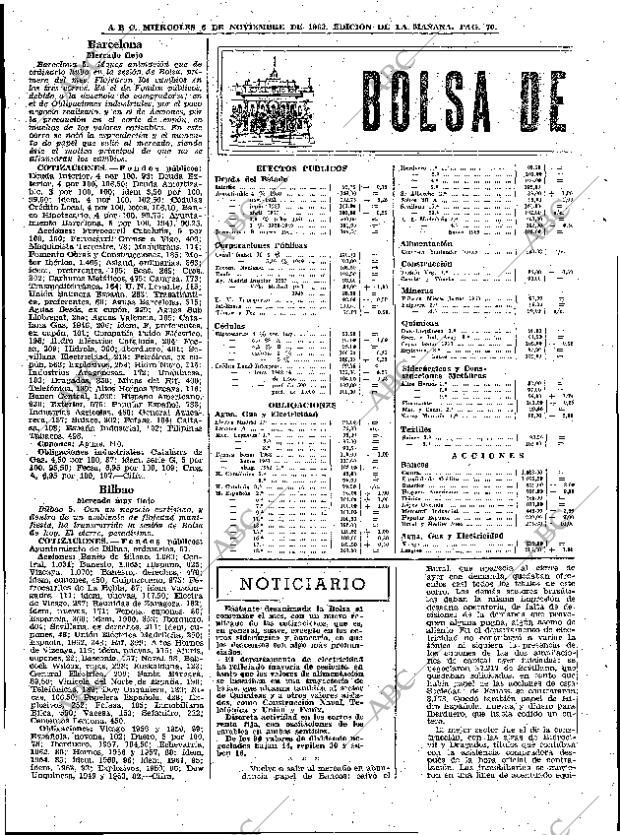 ABC MADRID 06-11-1963 página 70