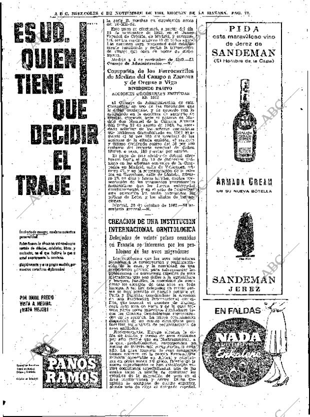 ABC MADRID 06-11-1963 página 72