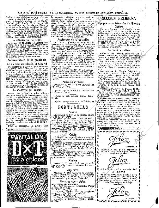 ABC SEVILLA 08-11-1963 página 54