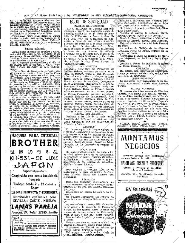 ABC SEVILLA 09-11-1963 página 36