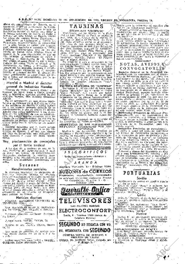 ABC SEVILLA 10-11-1963 página 70