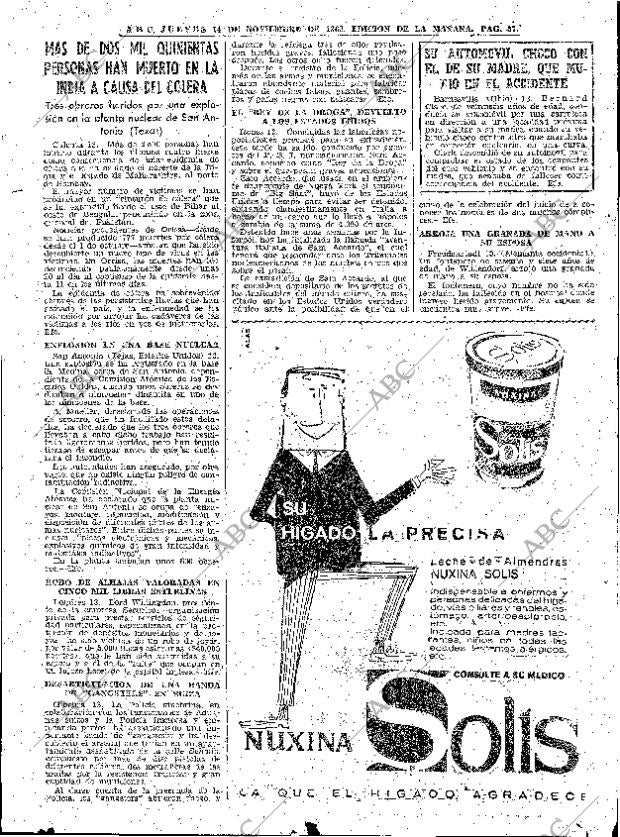 ABC MADRID 14-11-1963 página 57