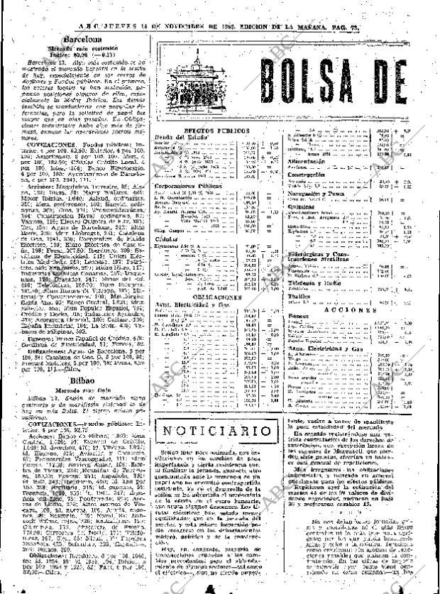 ABC MADRID 14-11-1963 página 72