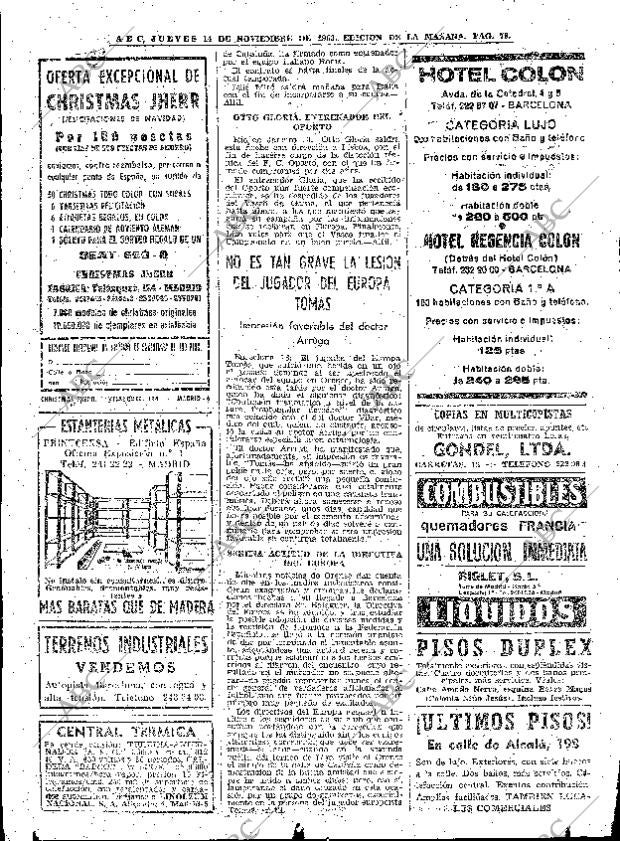 ABC MADRID 14-11-1963 página 78