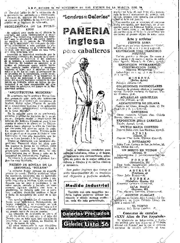 ABC MADRID 16-11-1963 página 70