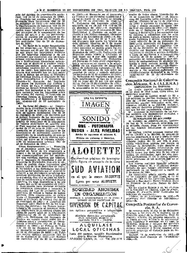 ABC MADRID 17-11-1963 página 106