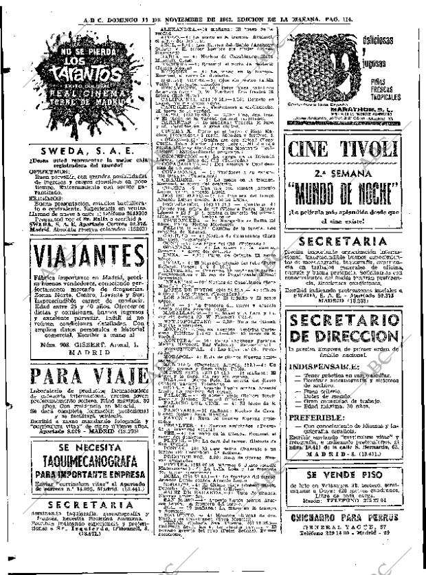 ABC MADRID 17-11-1963 página 114