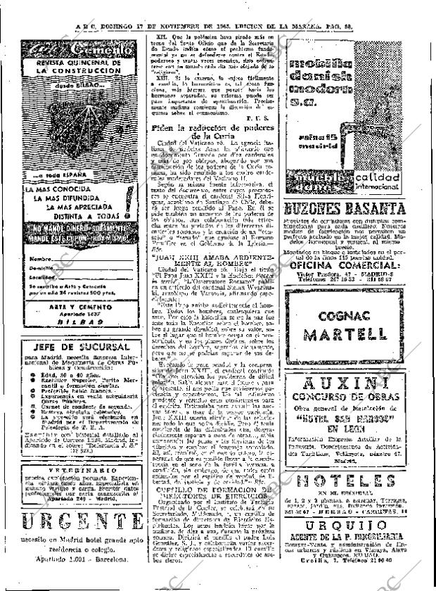 ABC MADRID 17-11-1963 página 88