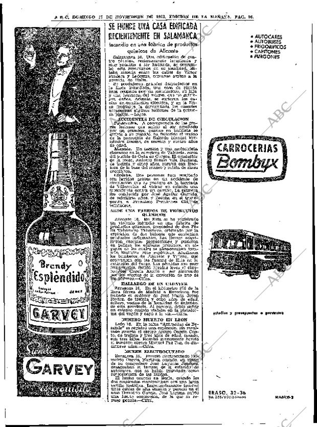 ABC MADRID 17-11-1963 página 96