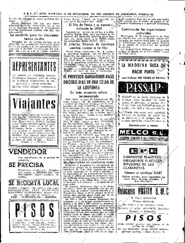 ABC SEVILLA 19-11-1963 página 16